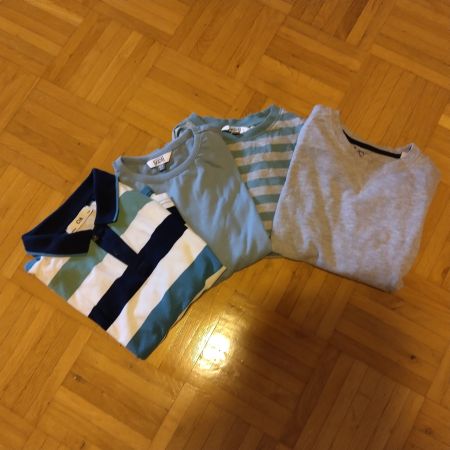 4 Langarmshirts Jungen Mix Set Grösse 122