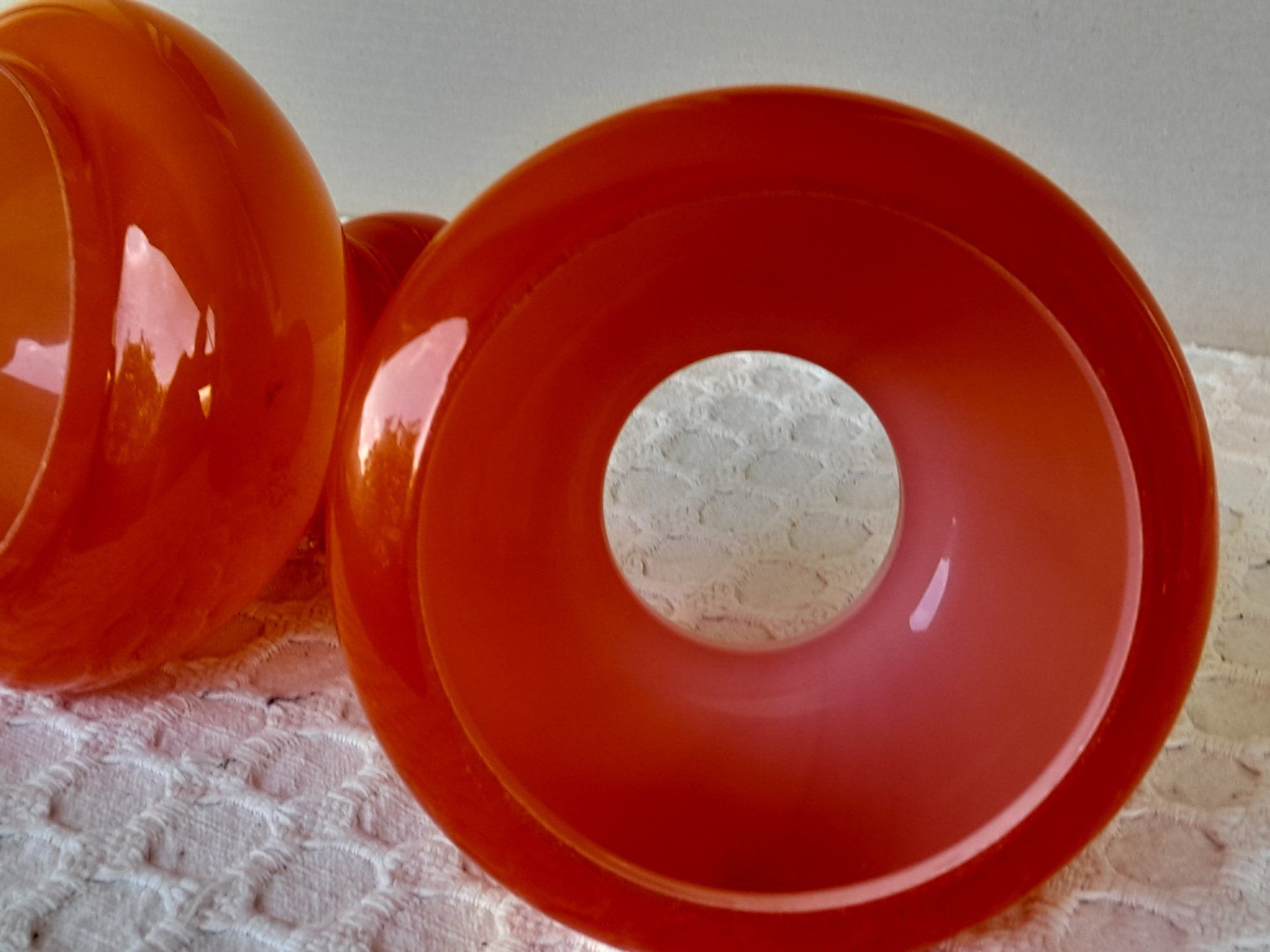 Abat-jours: 2 Glas-Lampenschirme orange – D'occasion à Thun par Treff.....e 5