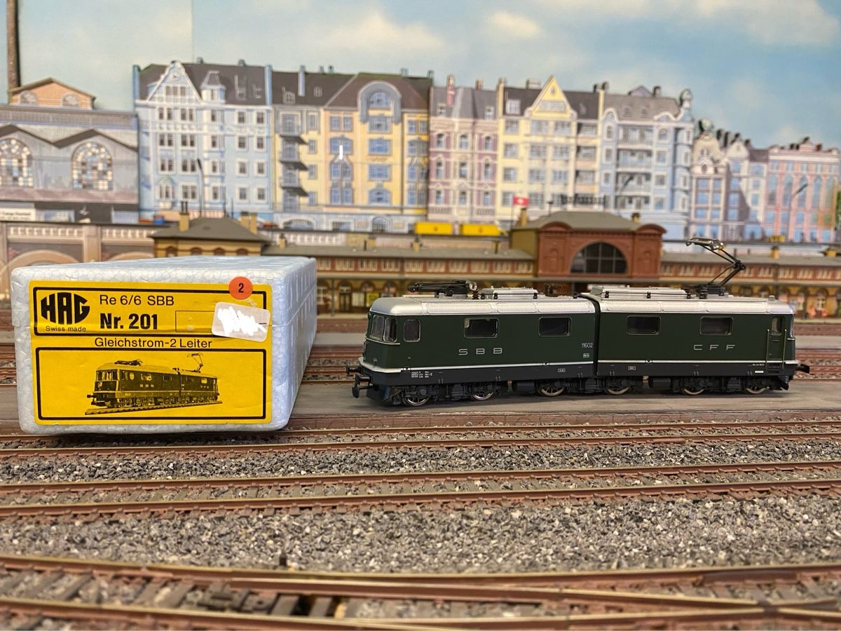 Hag Modellini di ferrovie: HAG 201 Re 6/6 SBB H0 – Usato da Glattpark (Opfikon) venduto da anywaya23 1