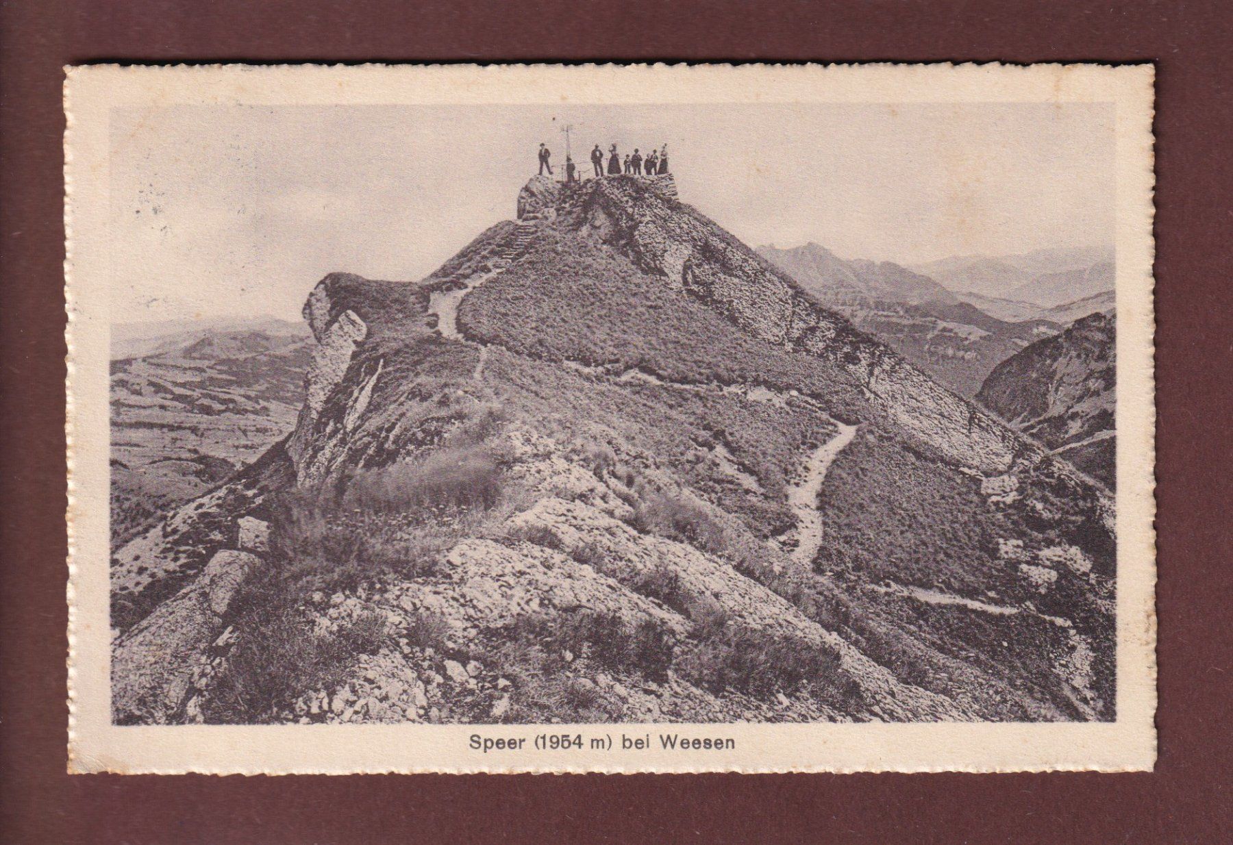 Cartoline postali: SPEER bei Weesen - 1919 – Usato da Pully venduto da nicecards