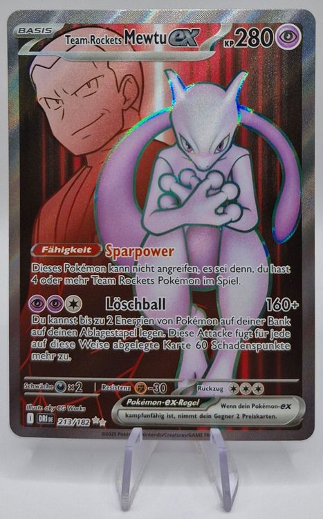 Team Rockets Mewtu EX / Mewtwo / Ewige Rivalen / DRI 213 (Neu (gemäss ...