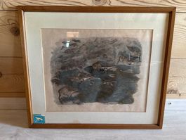 Superbe gravure Robert Hainard 66/72