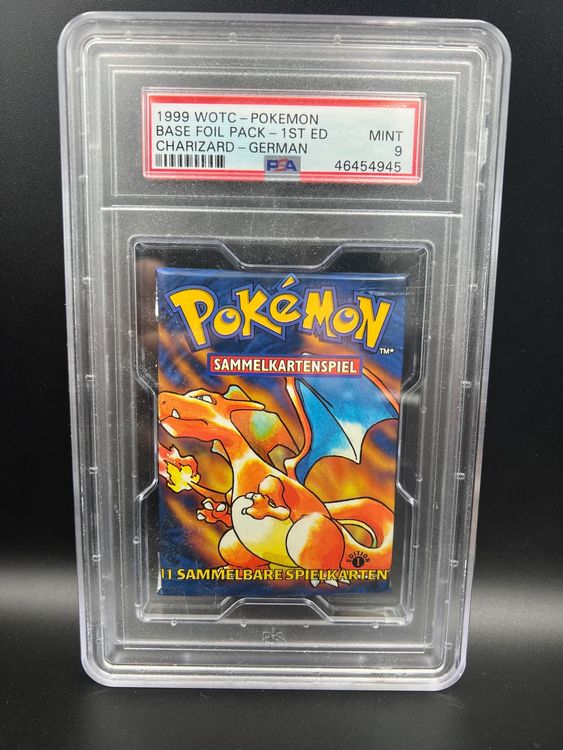 Psa 9 Pokemon Booster 1. edition Glurak Kaufen auf Ricardo