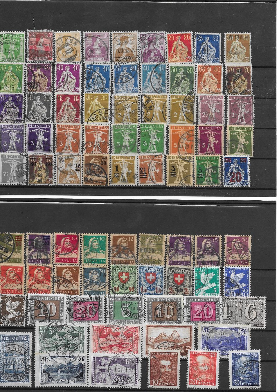 Tutti i francobolli: SCHWEIZER BRIEFMARKENFUND TOP – Usato da Reinach BL venduto da Katzenmorli