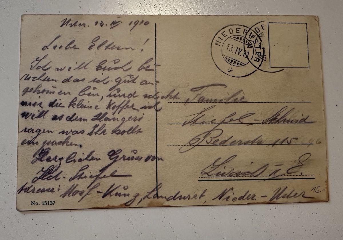 Ansichtskarten: Antike Postkarte Uster – Gebraucht aus Rapperswil SG von Cecilia61 1