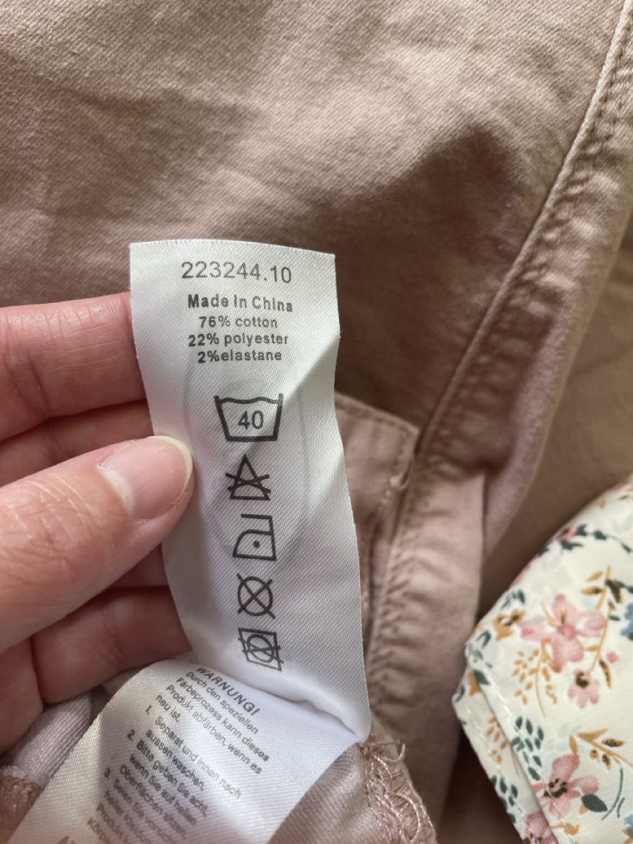 Pantaloni: Rosa Frühlings-Hose mit Gürtel, Gr. M – Usato da Rüfenacht BE venduto da Edinas_shop 6