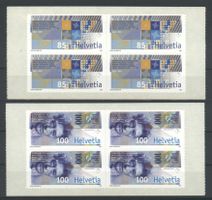 2007, 100 Jahr Schweizerische Nationalbank, Viererblöcke **