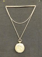 Vintage Kette Collier mit Anhänger Gold Medaillon