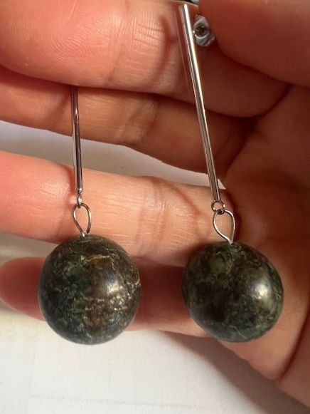 Boucles d'oreille: Grosse Jade Ohrringe - elegant/stylisch – D'occasion à Neerach par romiping 1