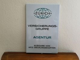 Altes Emailschild Zürich Versicherung Emaille Schild Reklame