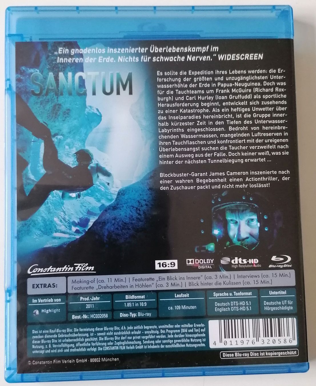 Tutti i DVDs: Sanctum - Blu-ray - Thriller - James Cameron – Usato da Oberurnen venduto da mackrokodile 1