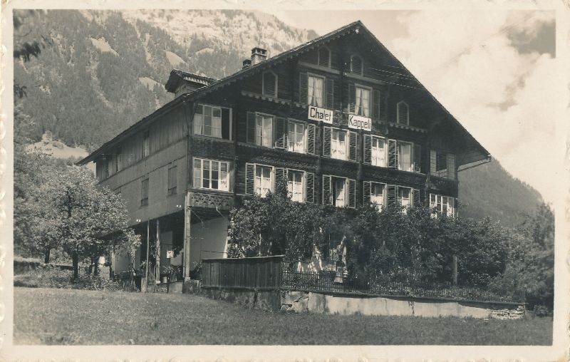 Cartoline postali: Ringgenberg - Chalet Kappeli + 1929 – Usato da Emmenbrücke venduto da teestube