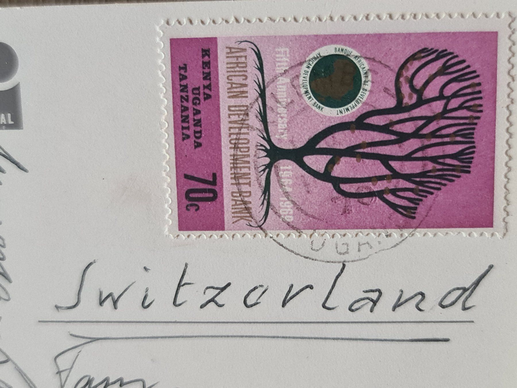 Cartoline postali: Ansichtskarte Ostafrikanischer Kronenkranich – Usato da Dintikon venduto da Vexi 1