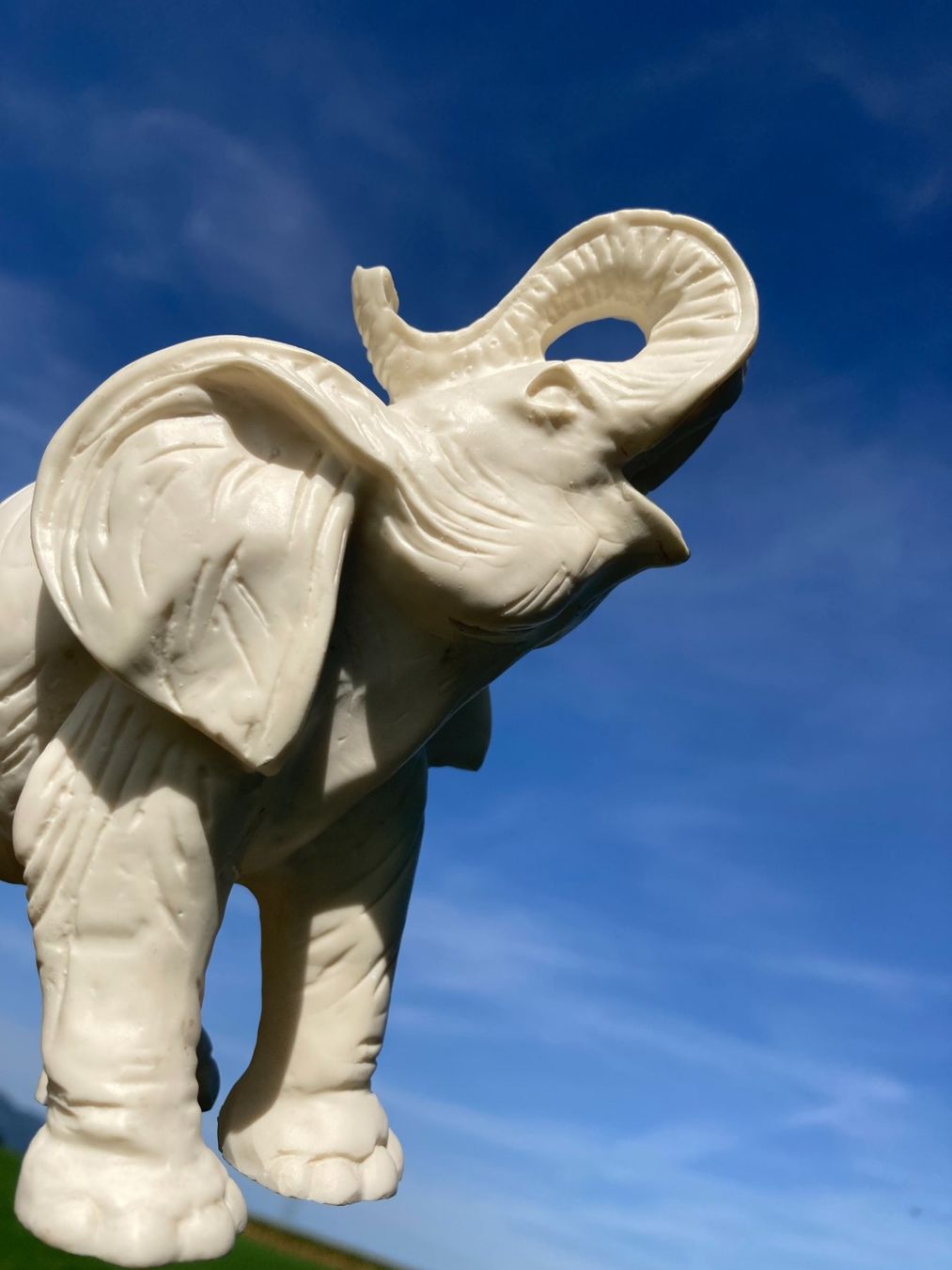 Figuren: ELEFANT VERMUTLICH AUS STEINMASSE  385 GRAMM – Gebraucht aus Subingen von ArtBead 4
