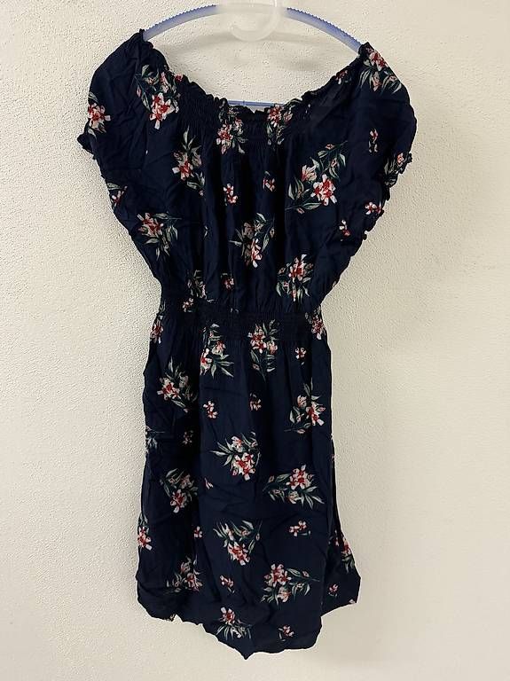 Vestiti: Blaues Kleid mit Blumen, Gr XL – Usato da Zürich venduto da mel_v8qp 2