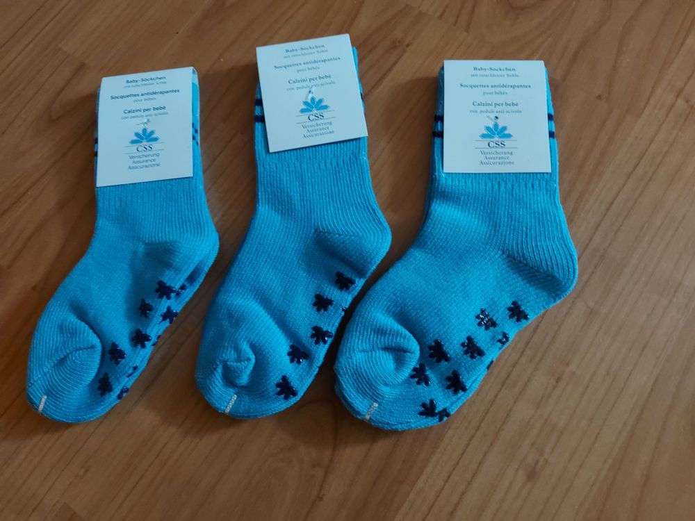 12 Paire de Chaussettes Anti-Glissement Antiderapants Bébé 6 à 36 mois