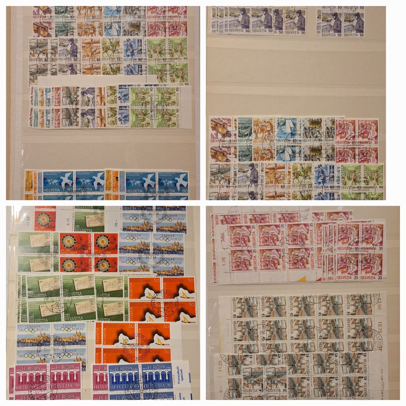 Tous les timbres: 4er Blocks Sammlung 1982 - 2000  – D'occasion à Balgach par SIMEON27 7