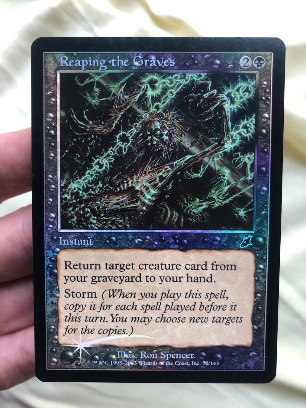 Magic The Gathering Carte collezionabili: MTG Reaping the Graves foil Scourge 2003 EN Ex – Nuovo (secondo la descrizione) da Corsier GE venduto da SWmoderncards 1