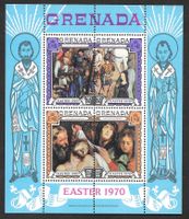 Grenada Sonderblock Nr. 3 Ostern Gemäldemarken ** 1970