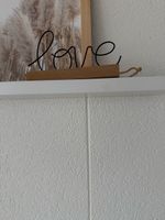 Deko Schriftzug love aus Holz und Metall guter Zustand
