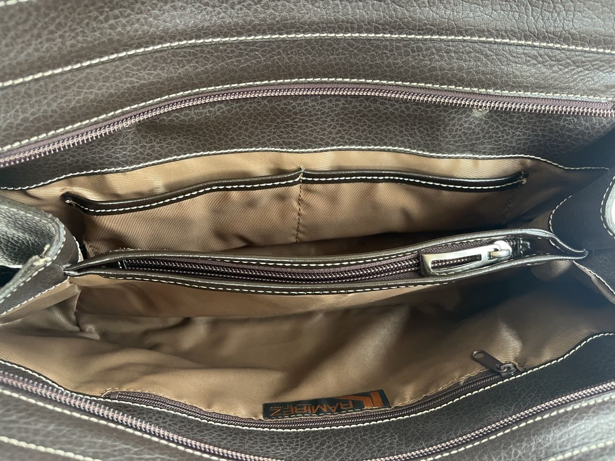 Borse da donna: Handtasche, Leder, dunkelbraun – Usato da Meilen venduto da Feldmeilen 4