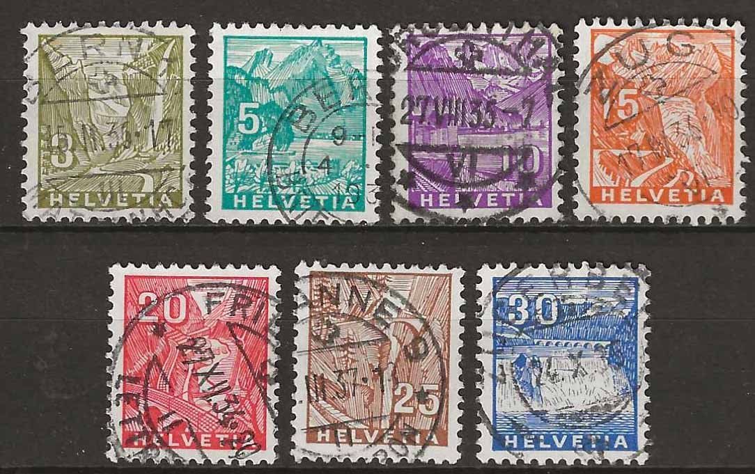 Tutti i francobolli: CH194 - Paysages 1934 obl. – Usato da Trélex venduto da Phil_Albert