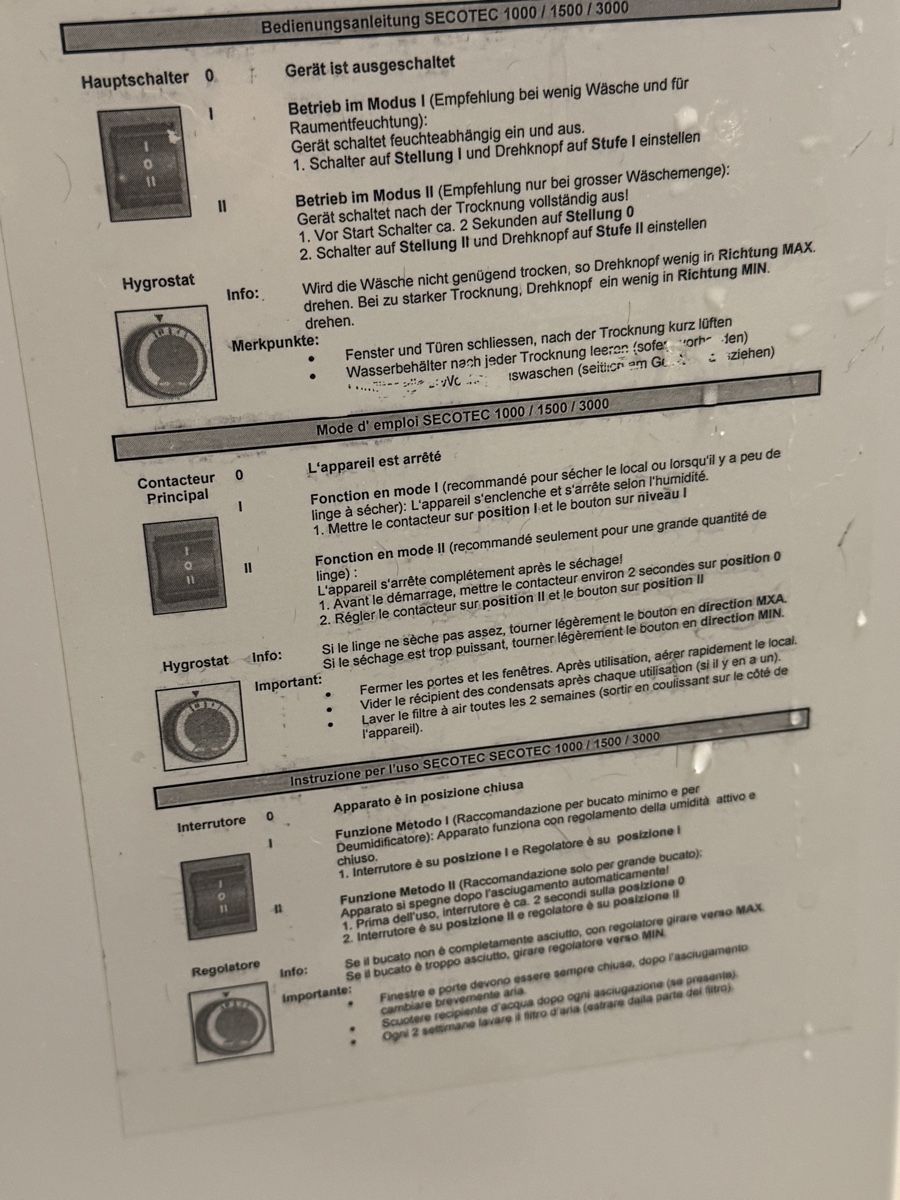 Secomat Luftentfeuchter: Wäschetrockner Secotec 1500 – Gebraucht aus Oberburg von lajoe 3