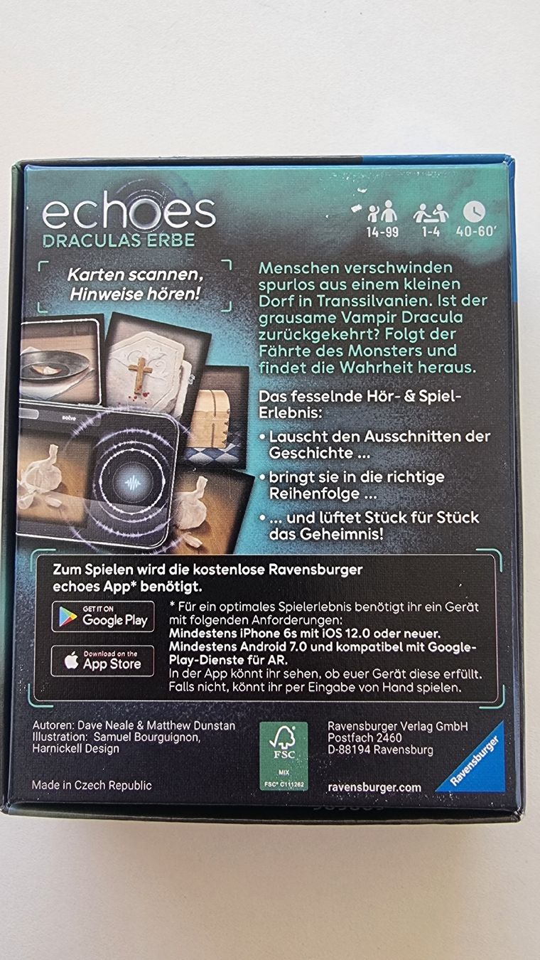 Ravensburger Giochi: echoes - Draculas Erbe – Usato da Wettingen venduto da broetli01 1