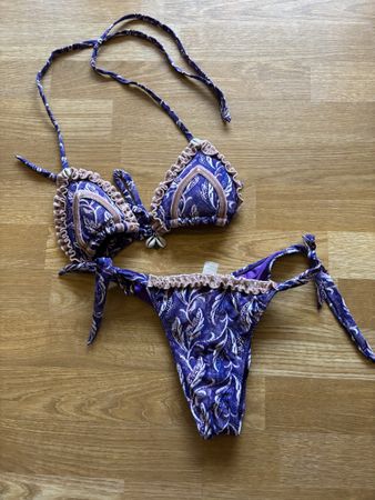 Nellykini, Bikini, Lila mit Muscheln, Gr. S