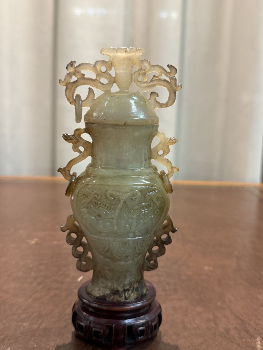 Sculptures & Statues: Antike Jade-Deckelvase, China – D'occasion à Zofingen par GrosisWonderkeller 2