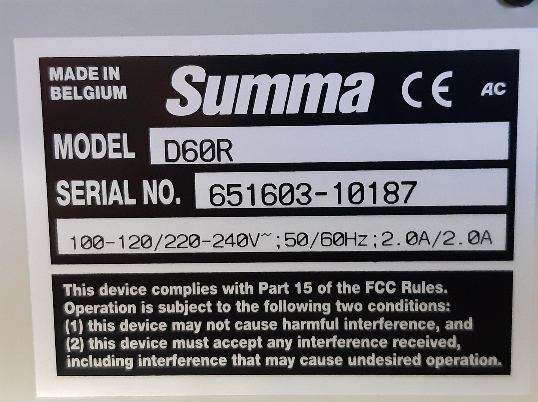 Drucker: Summa S2 D60R Cutter/Plotter mit Rollenhalterung und Folien – Gebraucht aus Biel/Bienne von d5mpulve 6