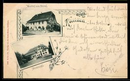 AK Kölliken, Gasthof zum Bähren und Villa Breitenegg mit Gar