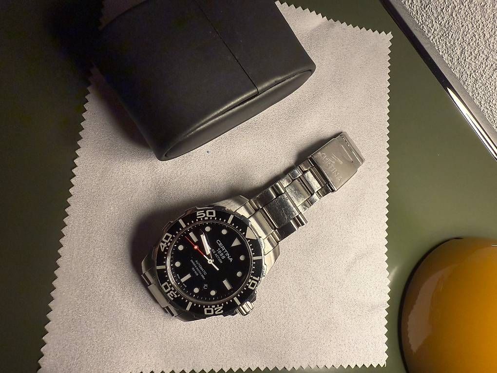 Certina Orologi: Certina DS Action Diver Automatic  Edelstahl, schwarz, Box – Usato da Wettingen venduto da prometheus54 1