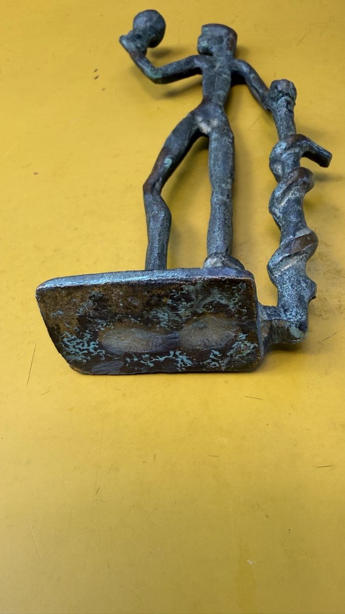Statuette: Asklepios Gott der Heilkunde Bronze Figur Schlange  – Usato da Riedholz venduto da Frettchen63 5