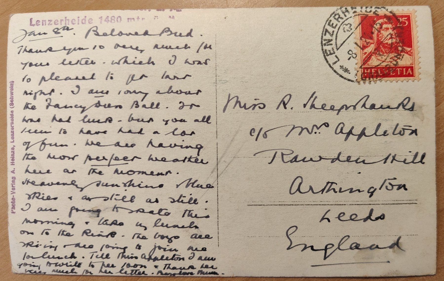 Cartoline postali: Lenzerheide Wintersport um 1920 – Usato da St. Erhard venduto da Chaeferli6 1