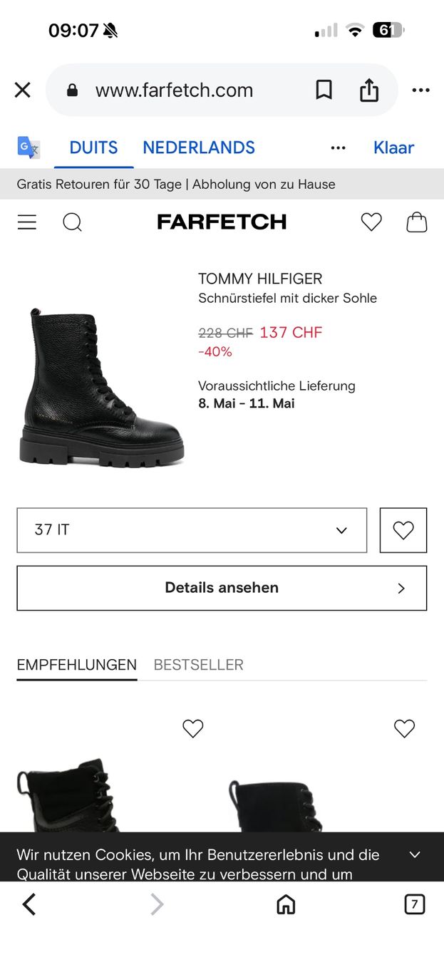 Tommy Hilfiger Scarpe da donna: Tommy Hilfiger Stiefel Gr. 39 – Usato da Oberried Brienz venduto da Susie1988 3