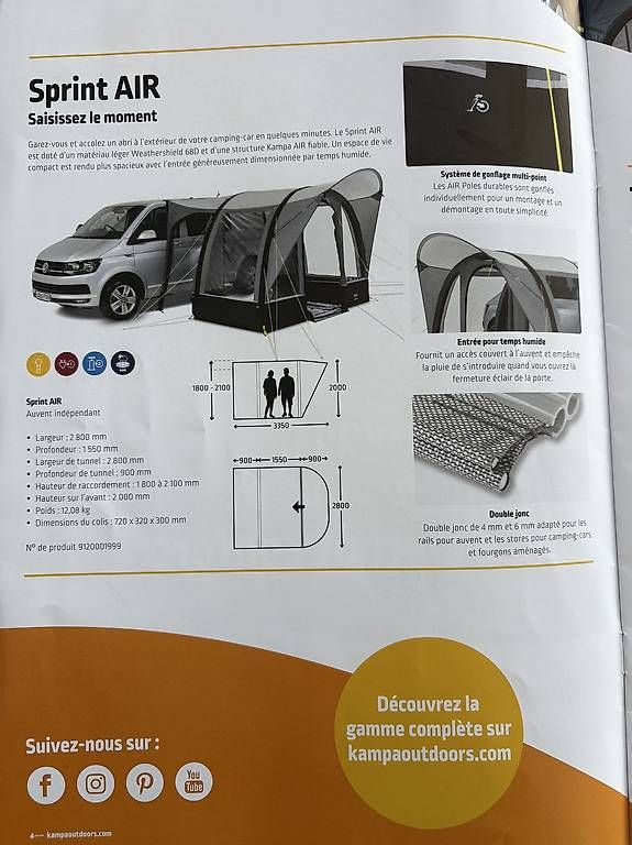 Kampa Verande & Tende da sole: Auvent Kampa – Usato da Vuadens venduto da sam_b28p 4