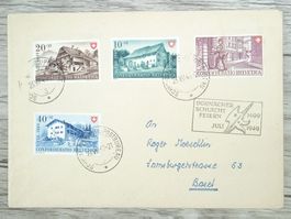 TR107 Enveloppe + Timbre Suisse 1949