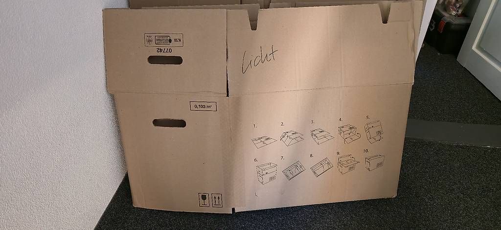 Cartons: 6x Stabile Umzugskisten – D'occasion à Rorschach par tt1703