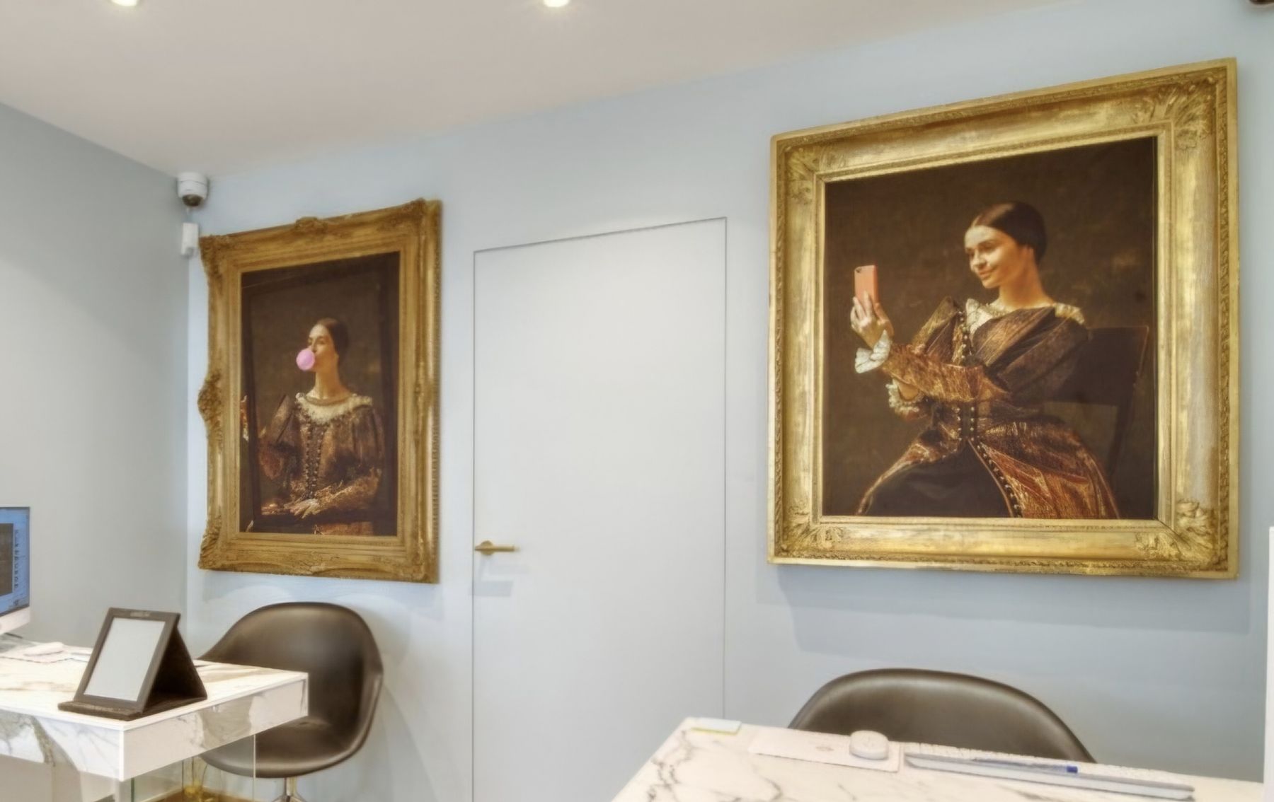 Tele & Cornici: Décorations toiles style Renaissance moderne – Nuovo (secondo la descrizione) da Genève venduto da Lucy_diamond