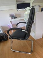 Besucherstuhl / Konferenzstuhl  Schwarz