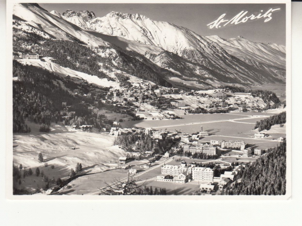 Ansichtskarten: St. Moritz ca. 1940 – Gebraucht aus Bürglen TG von StampGraf