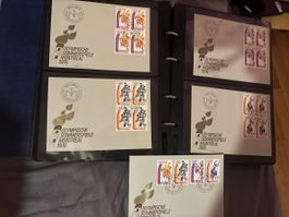 Olympische Spiele Montreal 1976 Briefe Liechtenstein 5 Stk