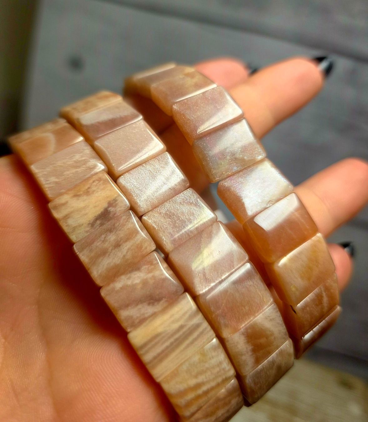 Minerali & Pietre curative: Sonnenstein Softbangle Armband – Nuovo e nell'imballaggio originale da Matzingen venduto da Shay_Crystalz