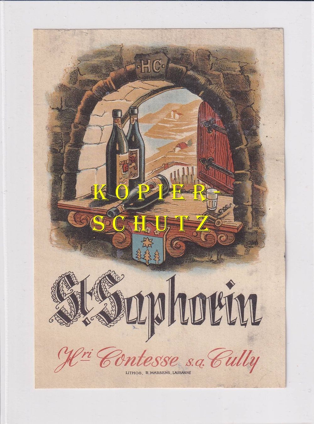 Carta: Etikette - St. Saphorin /bd – Usato da Hombrechtikon venduto da Rudolf07