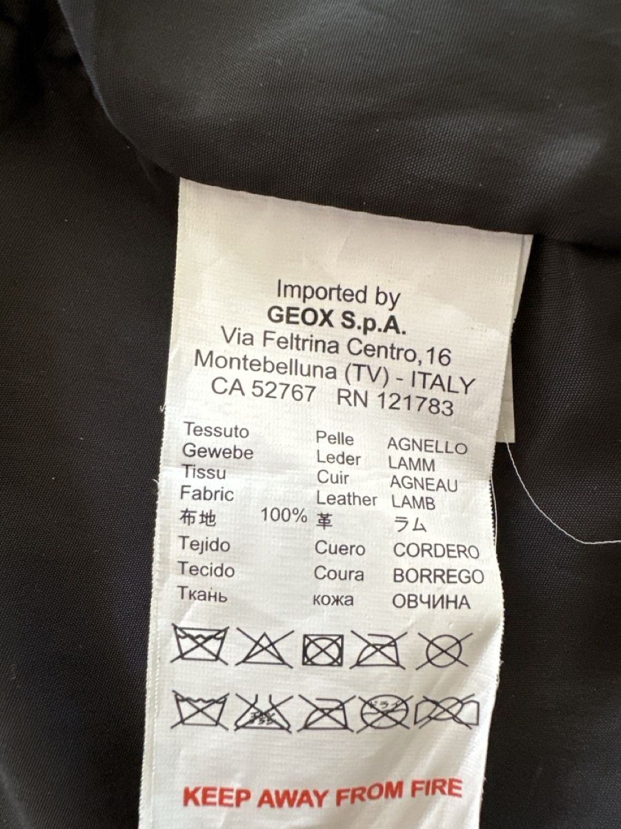 Geox Jacken: Geox Lederjacke schwarz Lammleder gebraucht GR. M oder L – Gebraucht aus Emmen von moodle13 5