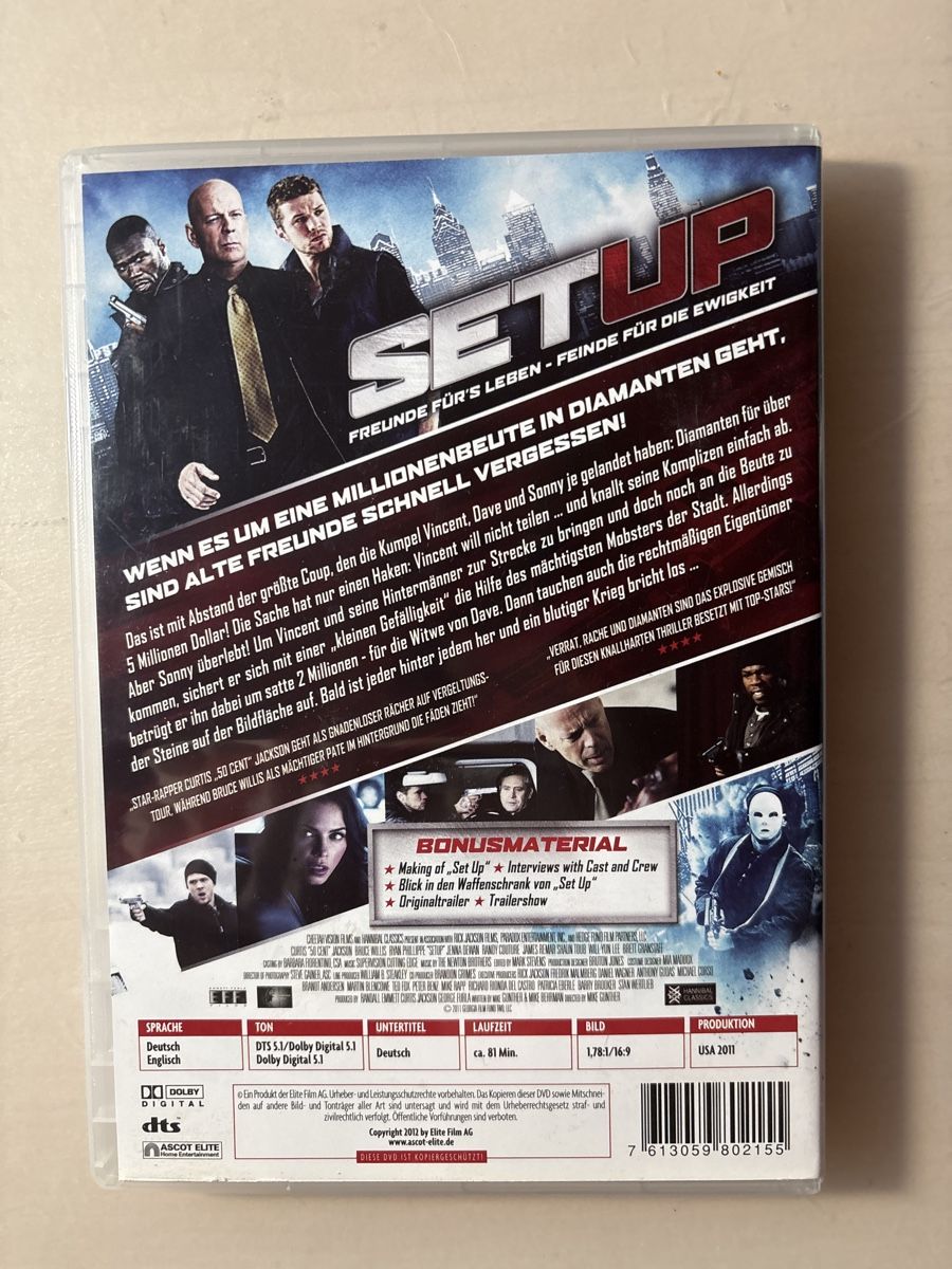 Tutti i DVDs: Set Up - Bruce Willis (0605) – Usato da Ruswil venduto da Slivio_ 1