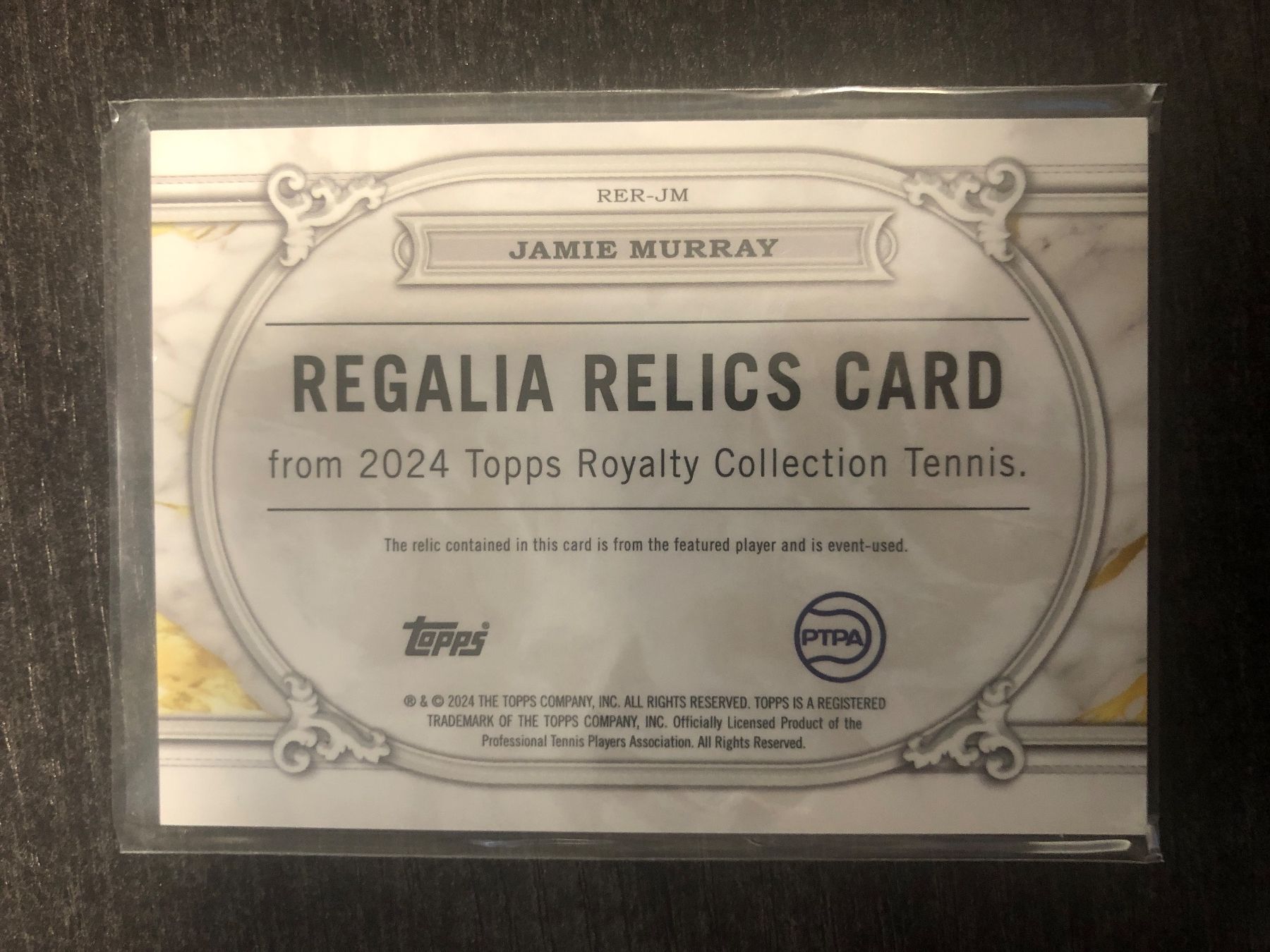 Topps Carte collezionabili: Topps Royalty Tennis Jamie Murray Patch /50 – Usato da Wangenried venduto da Garagara 1