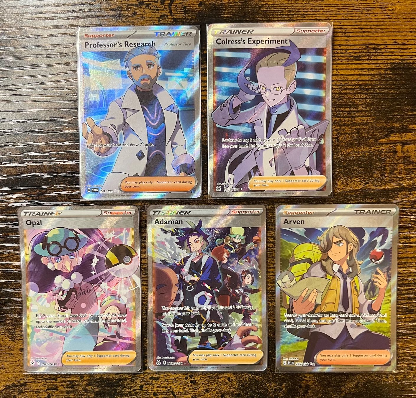 Pokémon Sammelbilder & Trading cards: 5 Full-Art Trainer Karten – Neu (gemäss Beschreibung) aus Zürich von