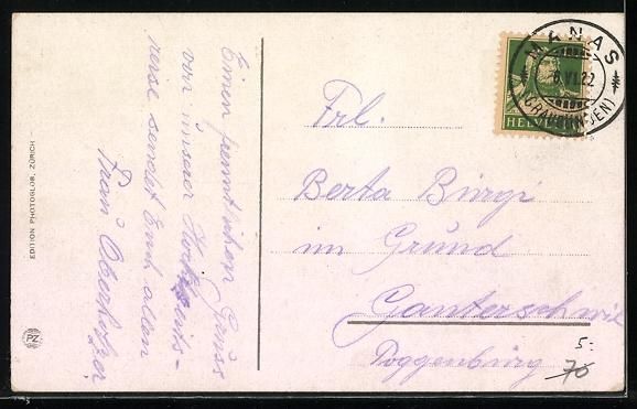 Cartoline postali: Tarasp /Unter-Engadin, Blick auf das Sch – Usato da Berlin venduto da bartko-reher 1